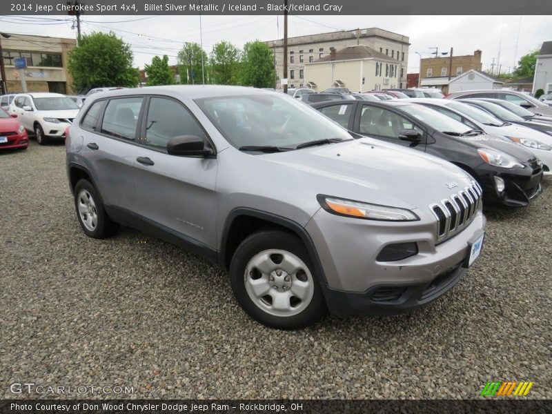 Billet Silver Metallic / Iceland - Black/Iceland Gray 2014 Jeep Cherokee Sport 4x4