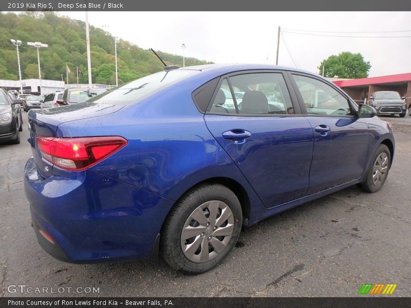 Deep Sea Blue / Black 2019 Kia Rio S