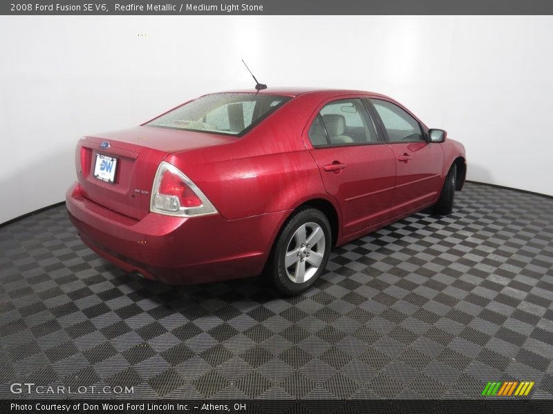 Redfire Metallic / Medium Light Stone 2008 Ford Fusion SE V6