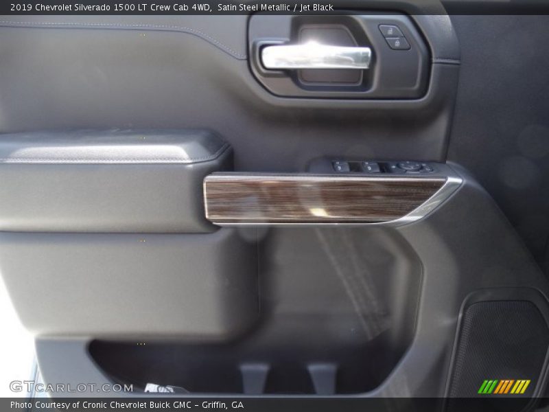 Satin Steel Metallic / Jet Black 2019 Chevrolet Silverado 1500 LT Crew Cab 4WD