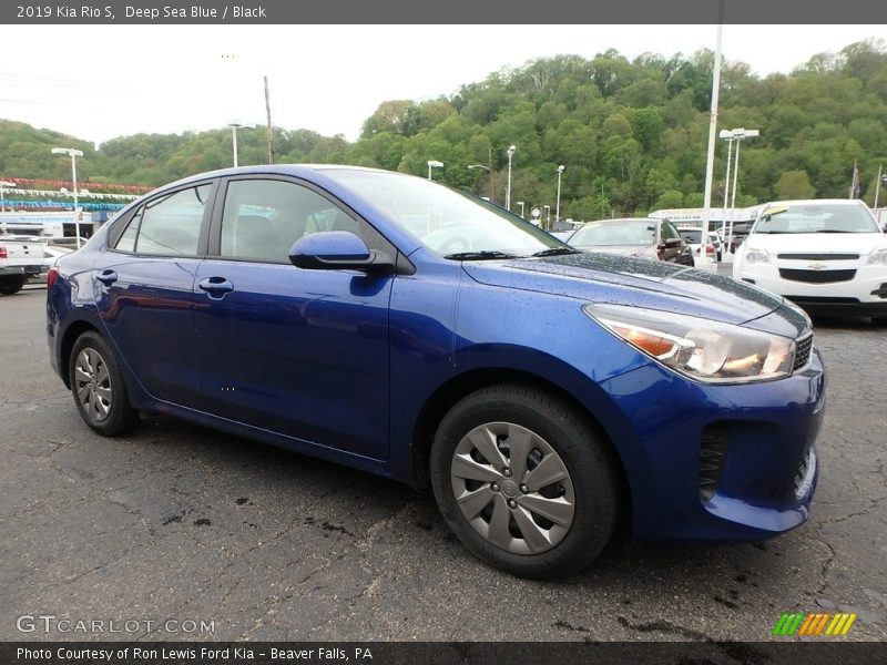 Deep Sea Blue / Black 2019 Kia Rio S