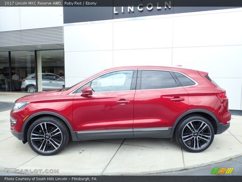 Ruby Red / Ebony 2017 Lincoln MKC Reserve AWD