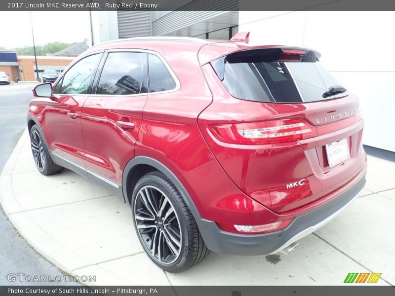 Ruby Red / Ebony 2017 Lincoln MKC Reserve AWD