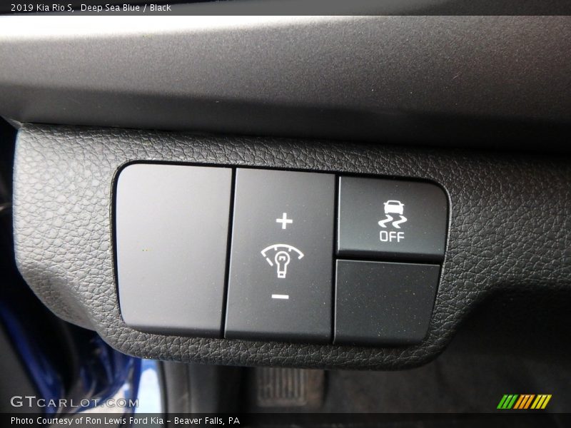 Deep Sea Blue / Black 2019 Kia Rio S