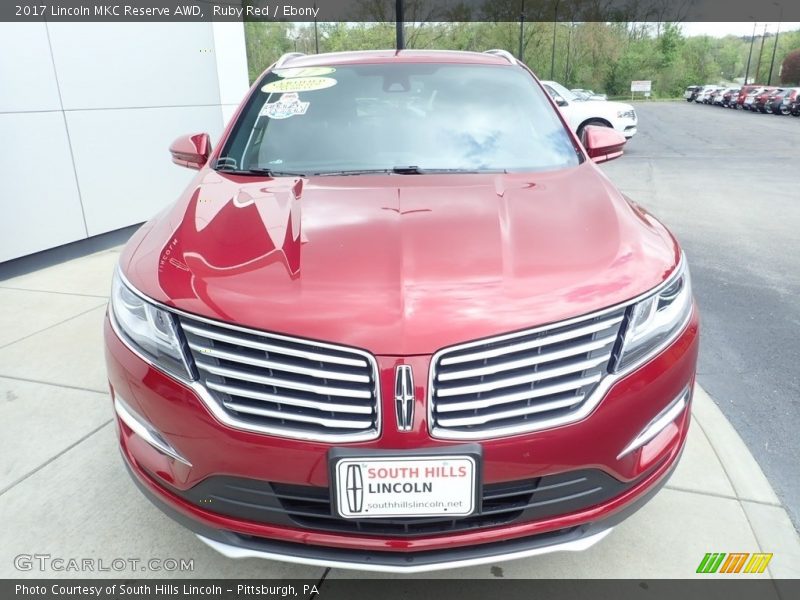 Ruby Red / Ebony 2017 Lincoln MKC Reserve AWD