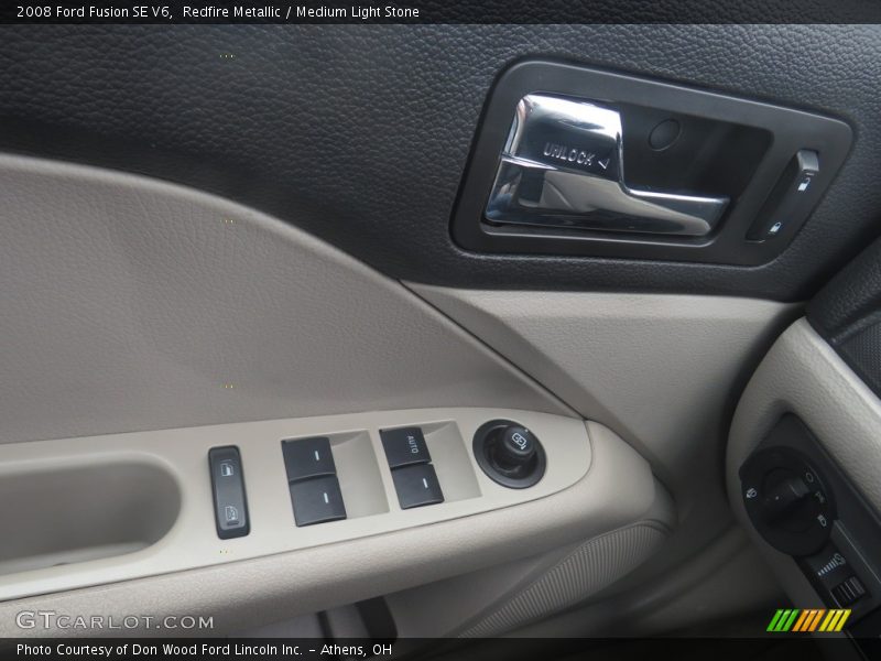 Redfire Metallic / Medium Light Stone 2008 Ford Fusion SE V6