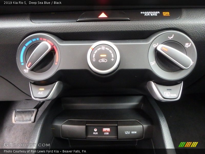 Deep Sea Blue / Black 2019 Kia Rio S