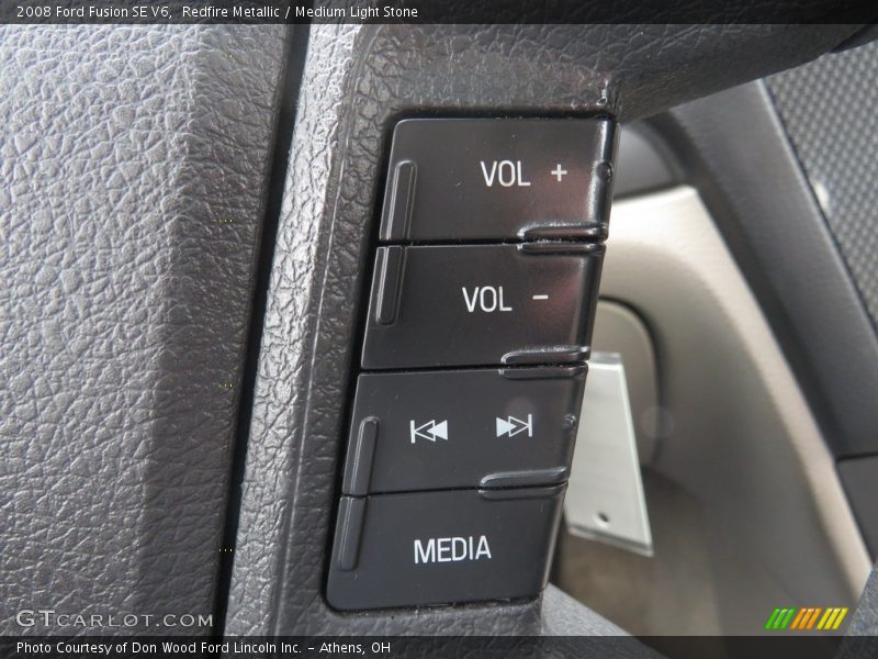 Redfire Metallic / Medium Light Stone 2008 Ford Fusion SE V6