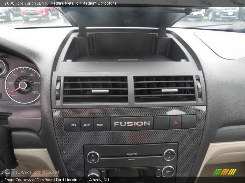 Redfire Metallic / Medium Light Stone 2008 Ford Fusion SE V6