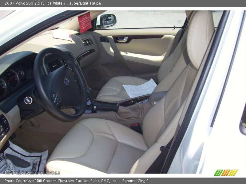 Ice White / Taupe/Light Taupe 2007 Volvo S60 2.5T