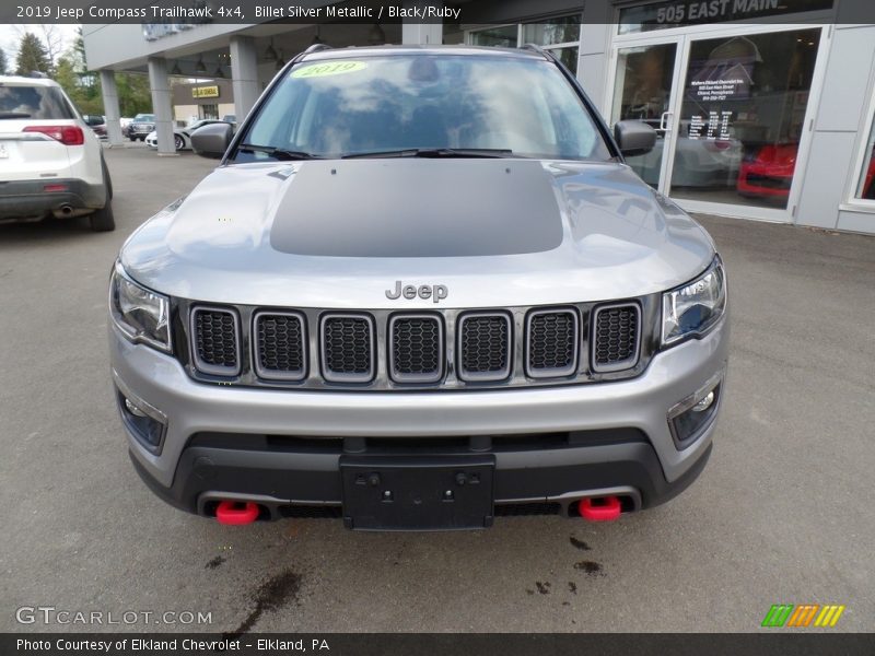 Billet Silver Metallic / Black/Ruby 2019 Jeep Compass Trailhawk 4x4