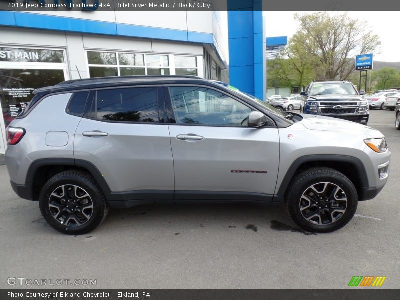 Billet Silver Metallic / Black/Ruby 2019 Jeep Compass Trailhawk 4x4