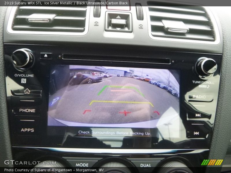 Ice Silver Metallic / Black Ultrasuede/Carbon Black 2019 Subaru WRX STI