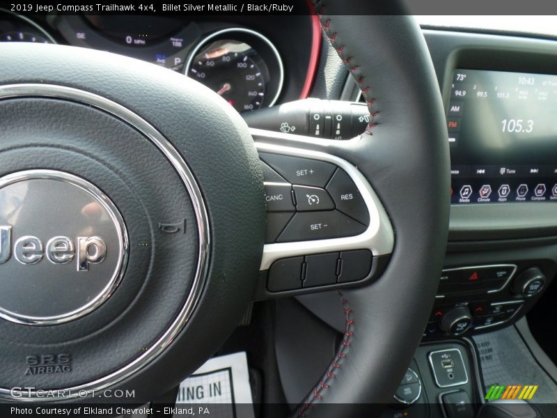 Billet Silver Metallic / Black/Ruby 2019 Jeep Compass Trailhawk 4x4