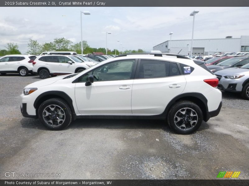 Crystal White Pearl / Gray 2019 Subaru Crosstrek 2.0i