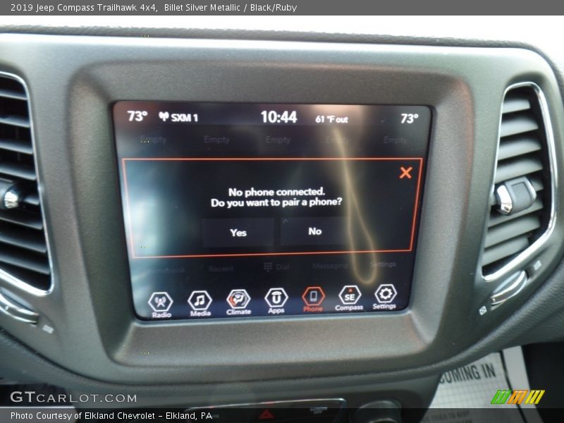 Billet Silver Metallic / Black/Ruby 2019 Jeep Compass Trailhawk 4x4