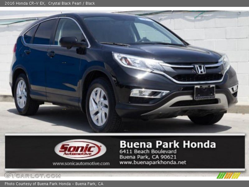 Crystal Black Pearl / Black 2016 Honda CR-V EX