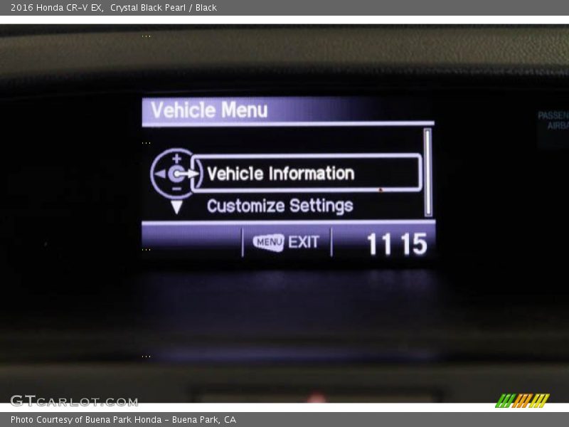 Crystal Black Pearl / Black 2016 Honda CR-V EX