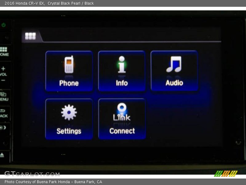 Crystal Black Pearl / Black 2016 Honda CR-V EX