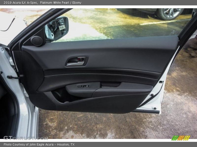 Platinum White Pearl / Ebony 2019 Acura ILX A-Spec