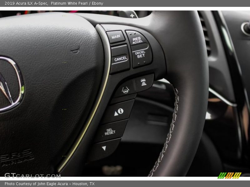 Platinum White Pearl / Ebony 2019 Acura ILX A-Spec