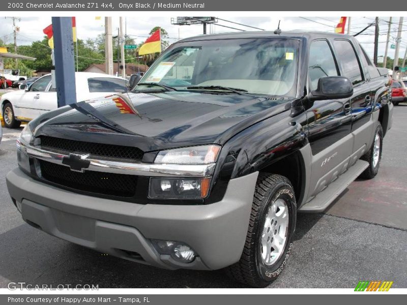 Onyx Black / Medium Neutral 2002 Chevrolet Avalanche Z71 4x4