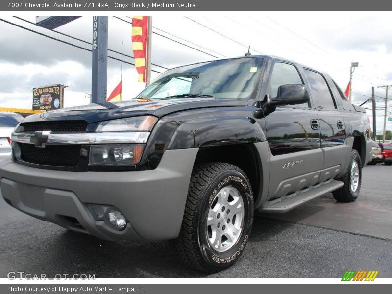 Onyx Black / Medium Neutral 2002 Chevrolet Avalanche Z71 4x4