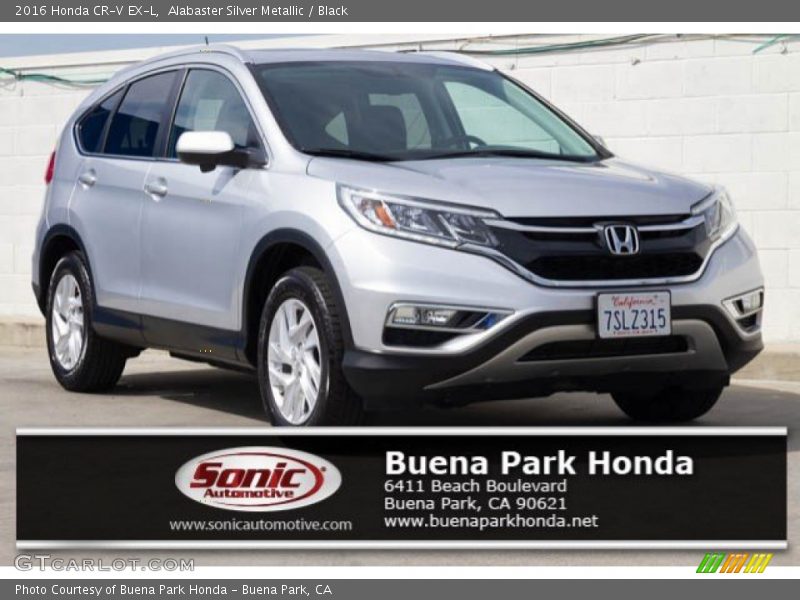 Alabaster Silver Metallic / Black 2016 Honda CR-V EX-L