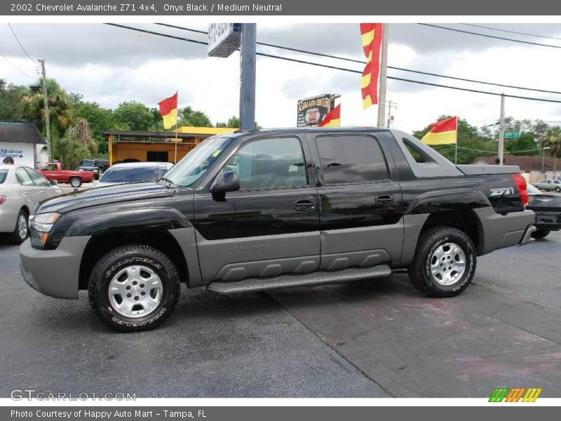 Onyx Black / Medium Neutral 2002 Chevrolet Avalanche Z71 4x4
