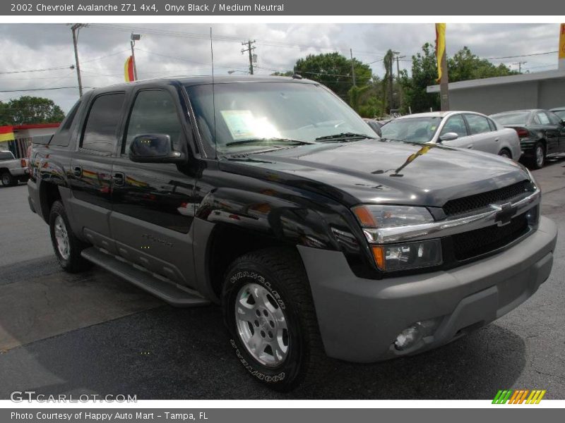 Onyx Black / Medium Neutral 2002 Chevrolet Avalanche Z71 4x4
