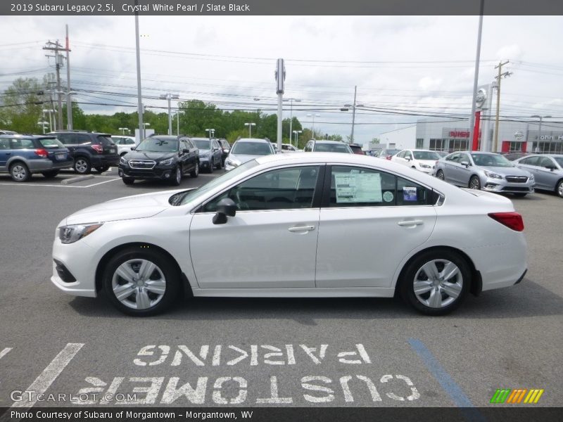 Crystal White Pearl / Slate Black 2019 Subaru Legacy 2.5i