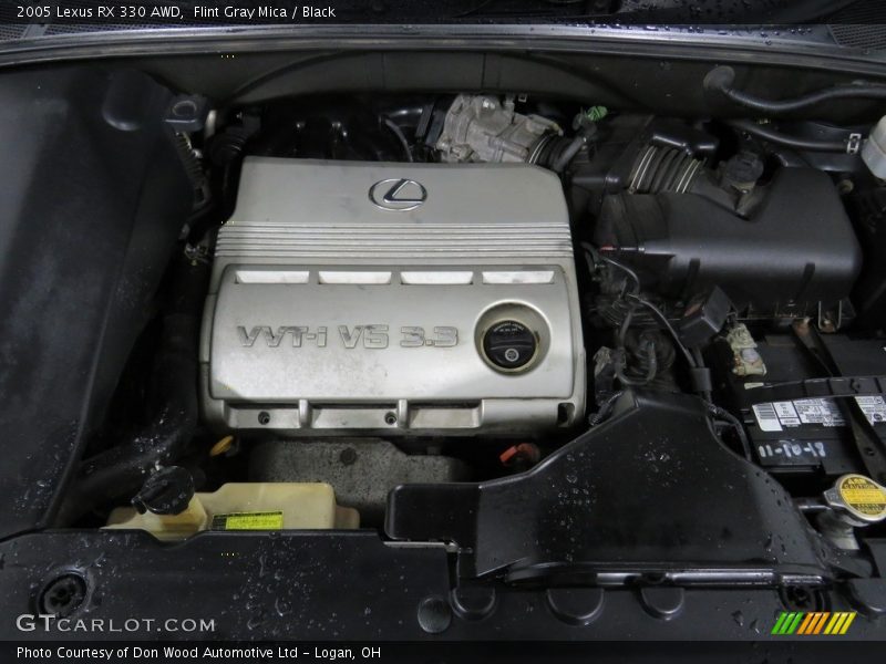 Flint Gray Mica / Black 2005 Lexus RX 330 AWD