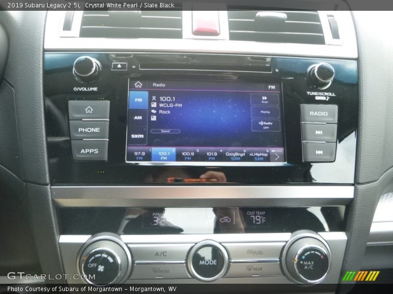 Crystal White Pearl / Slate Black 2019 Subaru Legacy 2.5i