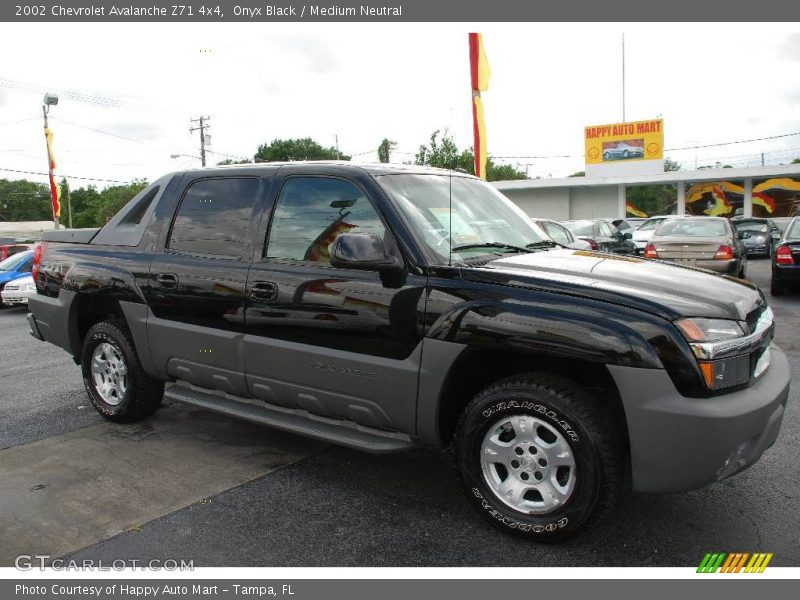 Onyx Black / Medium Neutral 2002 Chevrolet Avalanche Z71 4x4