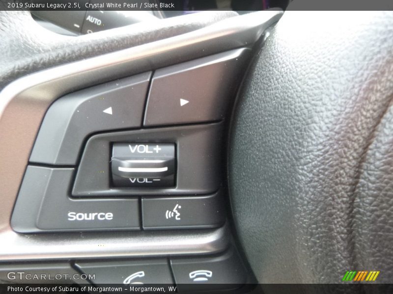 Crystal White Pearl / Slate Black 2019 Subaru Legacy 2.5i