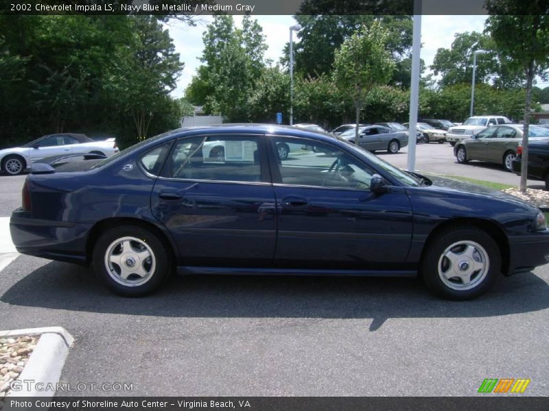 Navy Blue Metallic / Medium Gray 2002 Chevrolet Impala LS
