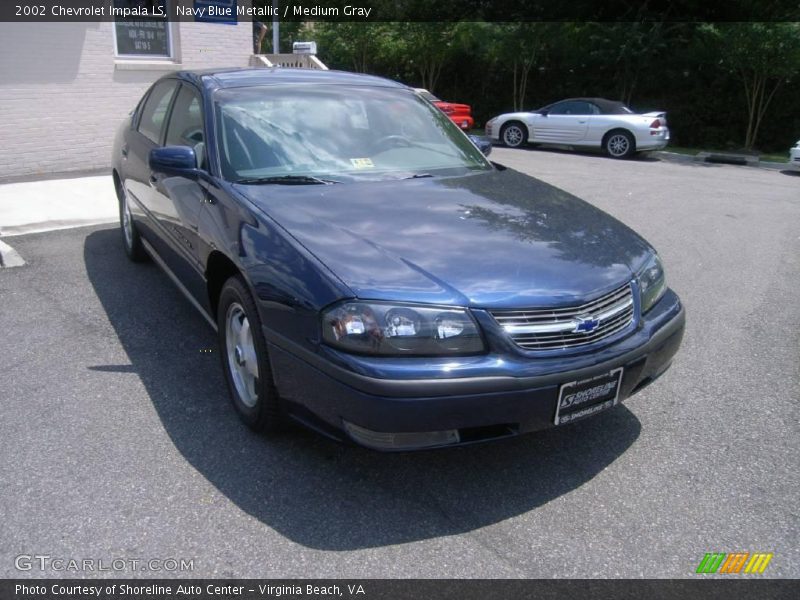 Navy Blue Metallic / Medium Gray 2002 Chevrolet Impala LS