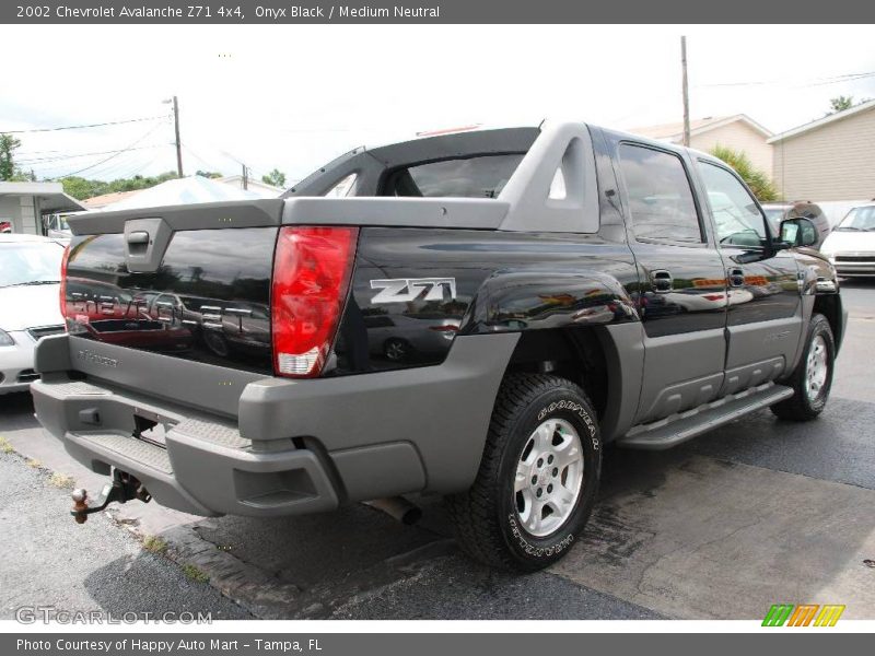 Onyx Black / Medium Neutral 2002 Chevrolet Avalanche Z71 4x4