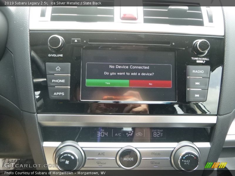 Ice Silver Metallic / Slate Black 2019 Subaru Legacy 2.5i