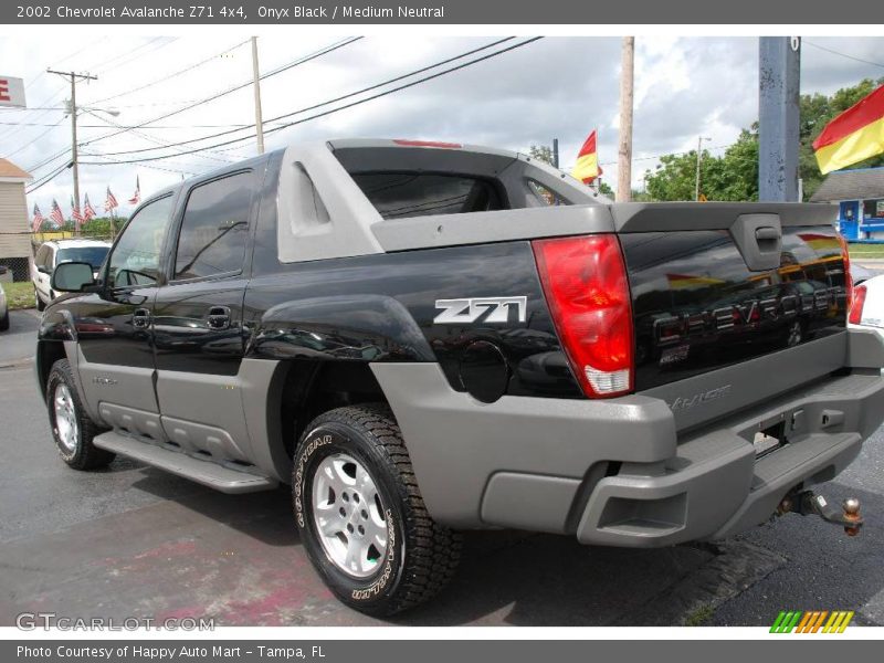 Onyx Black / Medium Neutral 2002 Chevrolet Avalanche Z71 4x4