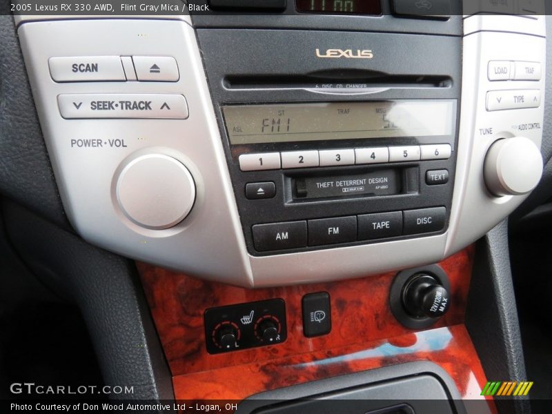 Flint Gray Mica / Black 2005 Lexus RX 330 AWD