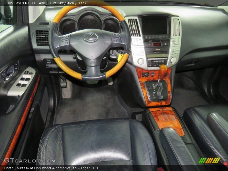 Flint Gray Mica / Black 2005 Lexus RX 330 AWD