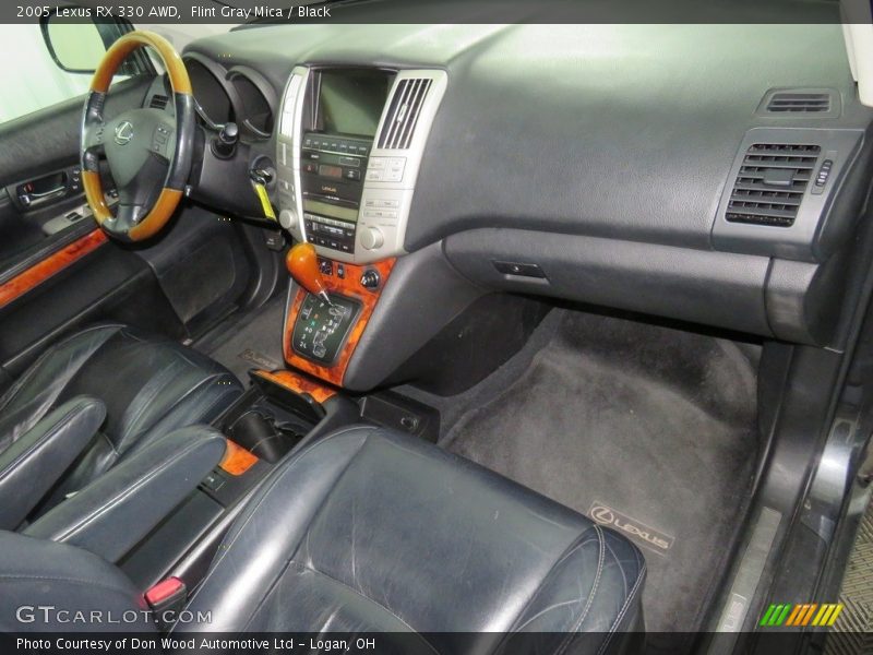 Flint Gray Mica / Black 2005 Lexus RX 330 AWD