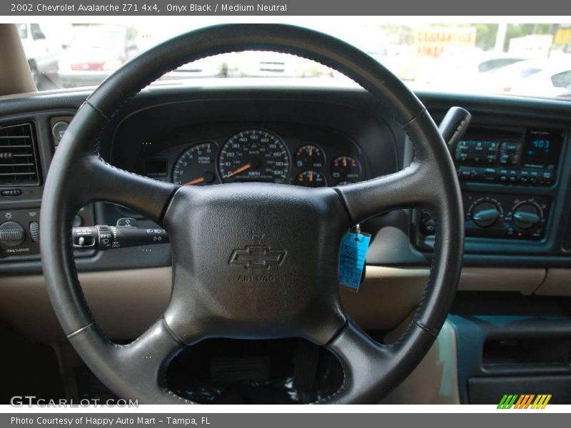 Onyx Black / Medium Neutral 2002 Chevrolet Avalanche Z71 4x4