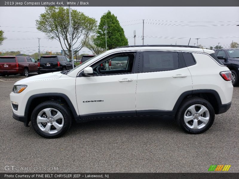 White / Black 2019 Jeep Compass Latitude 4x4