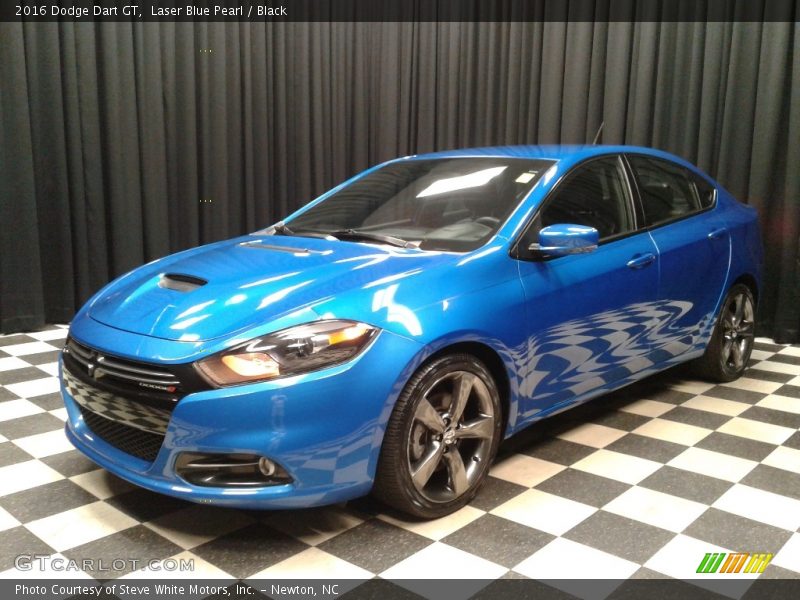 Laser Blue Pearl / Black 2016 Dodge Dart GT