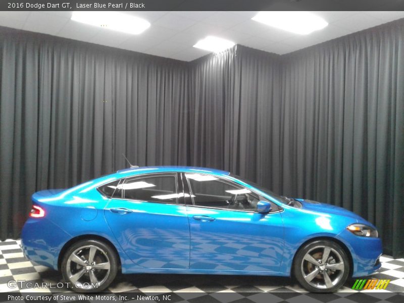 Laser Blue Pearl / Black 2016 Dodge Dart GT