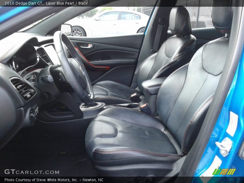 Laser Blue Pearl / Black 2016 Dodge Dart GT