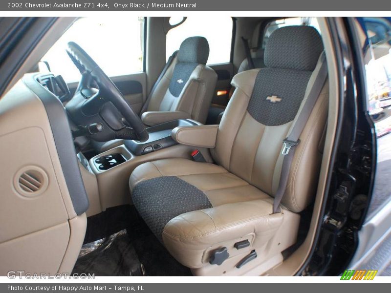 Onyx Black / Medium Neutral 2002 Chevrolet Avalanche Z71 4x4
