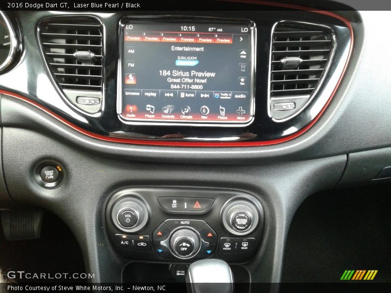 Laser Blue Pearl / Black 2016 Dodge Dart GT